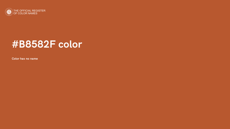 #B8582F color image