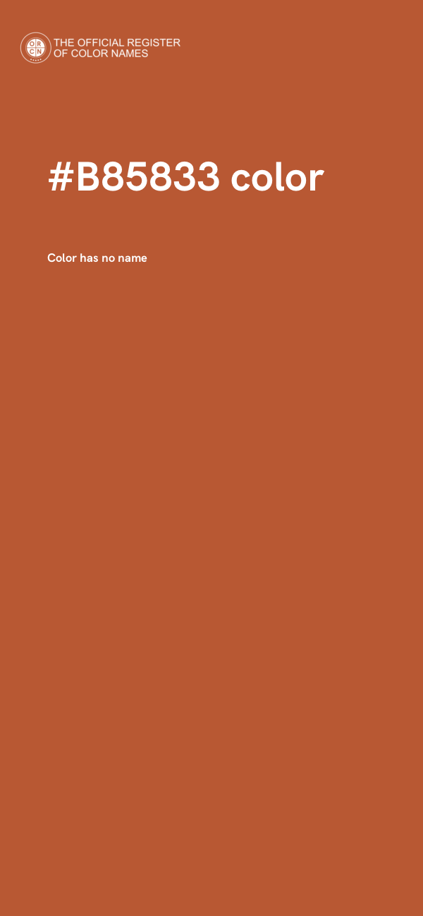 #B85833 color image