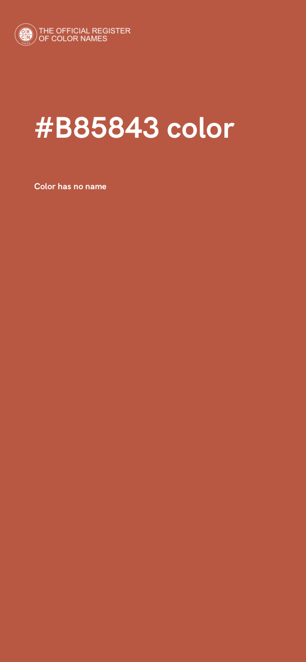 #B85843 color image