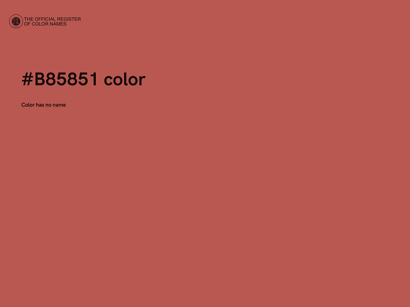 #B85851 color image