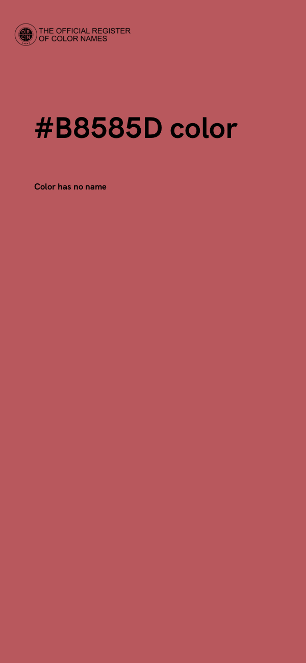 #B8585D color image