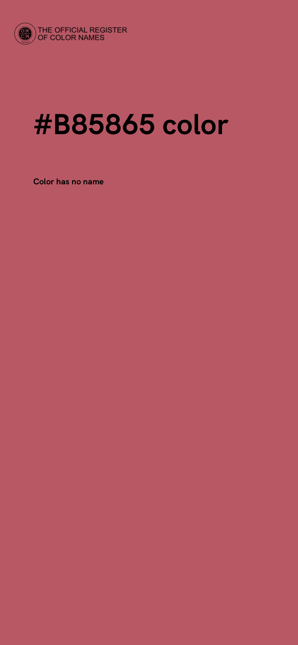 #B85865 color image