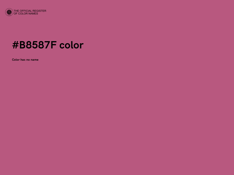 #B8587F color image