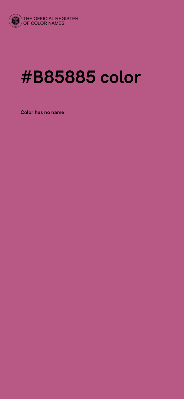 #B85885 color image