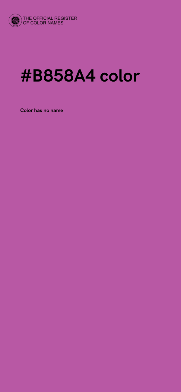 #B858A4 color image