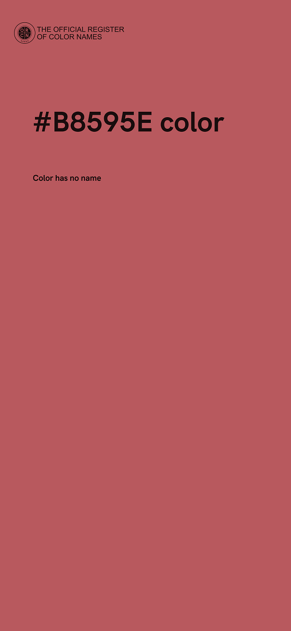 #B8595E color image