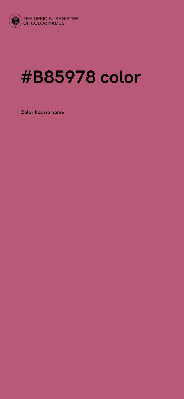 #B85978 color image