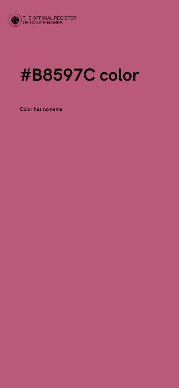 #B8597C color image