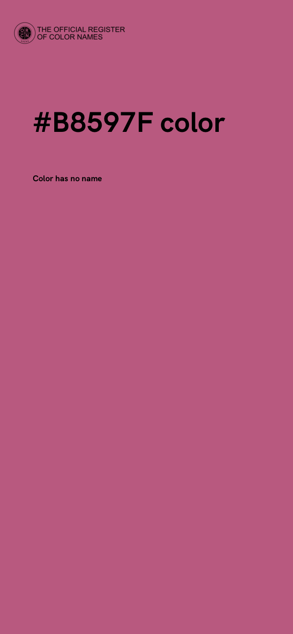 #B8597F color image