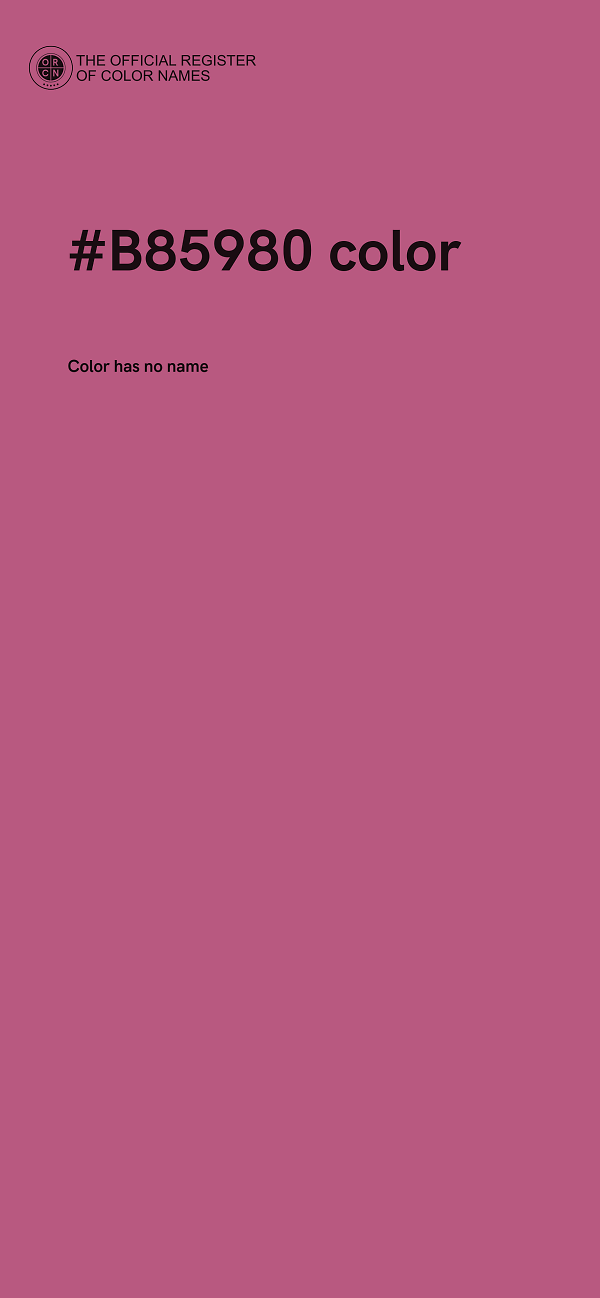 #B85980 color image