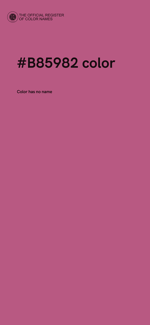 #B85982 color image