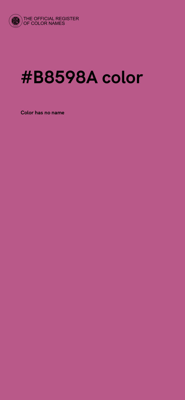 #B8598A color image