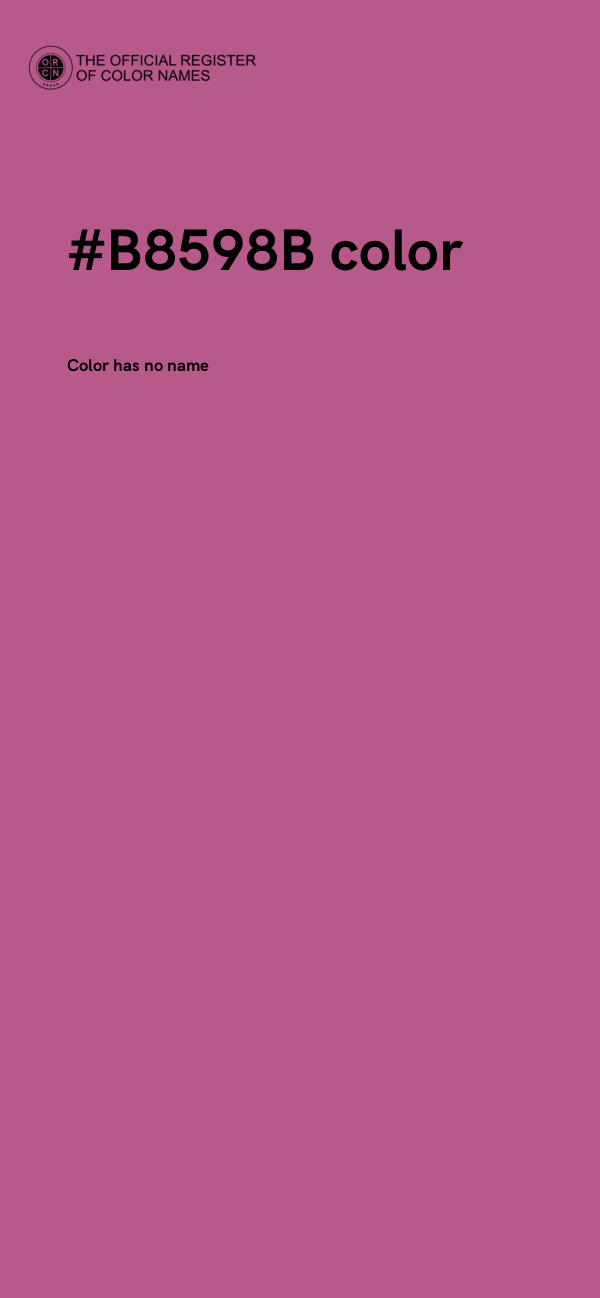 #B8598B color image