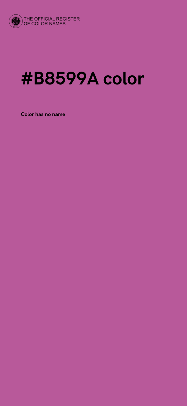 #B8599A color image