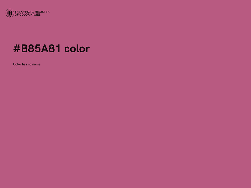 #B85A81 color image