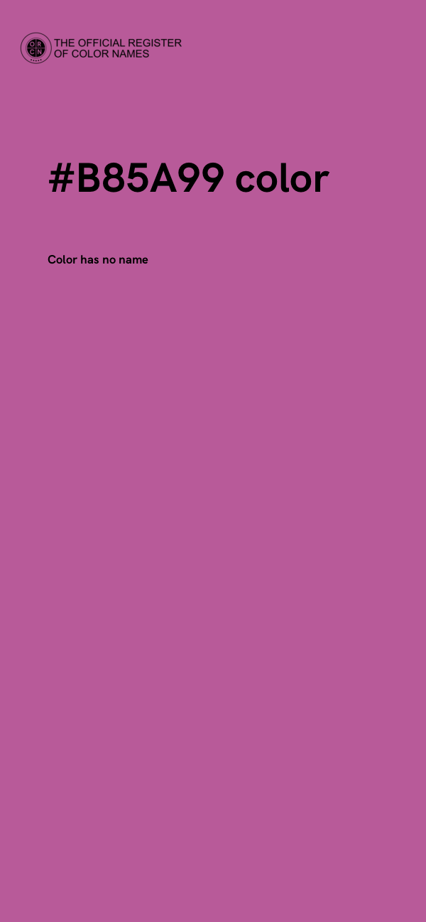 #B85A99 color image
