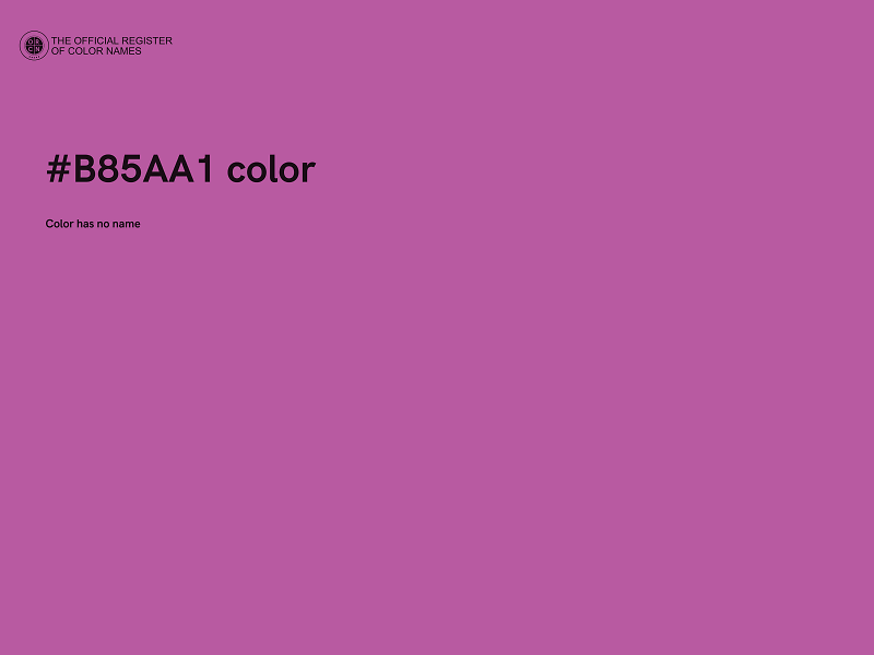 #B85AA1 color image