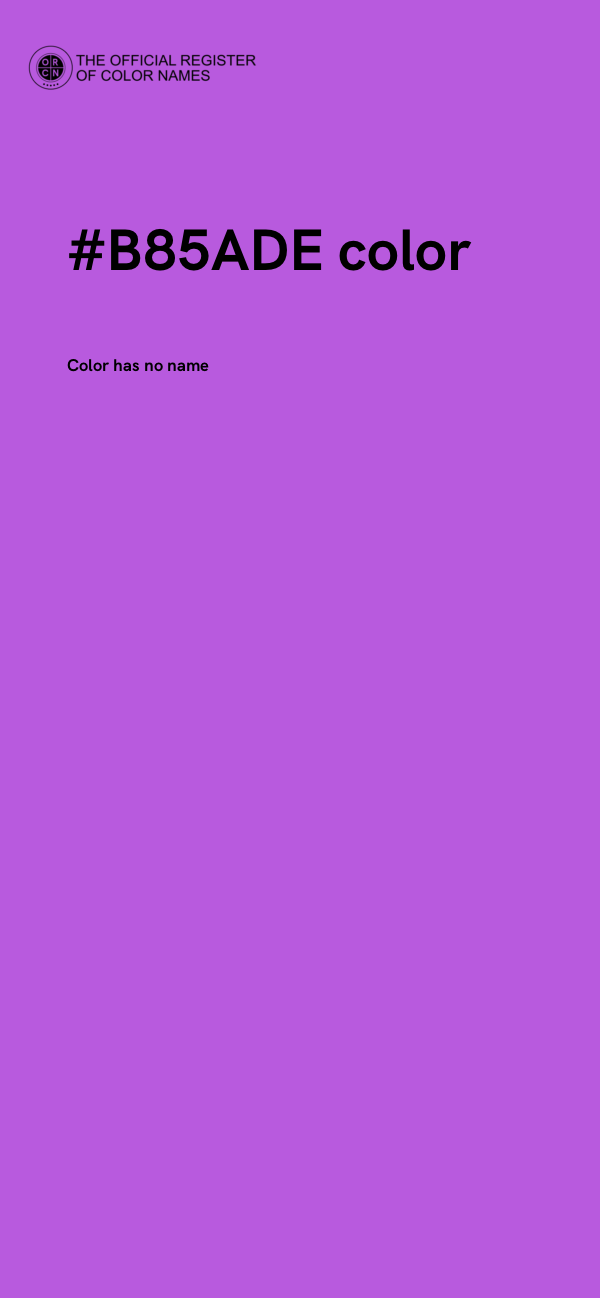 #B85ADE color image