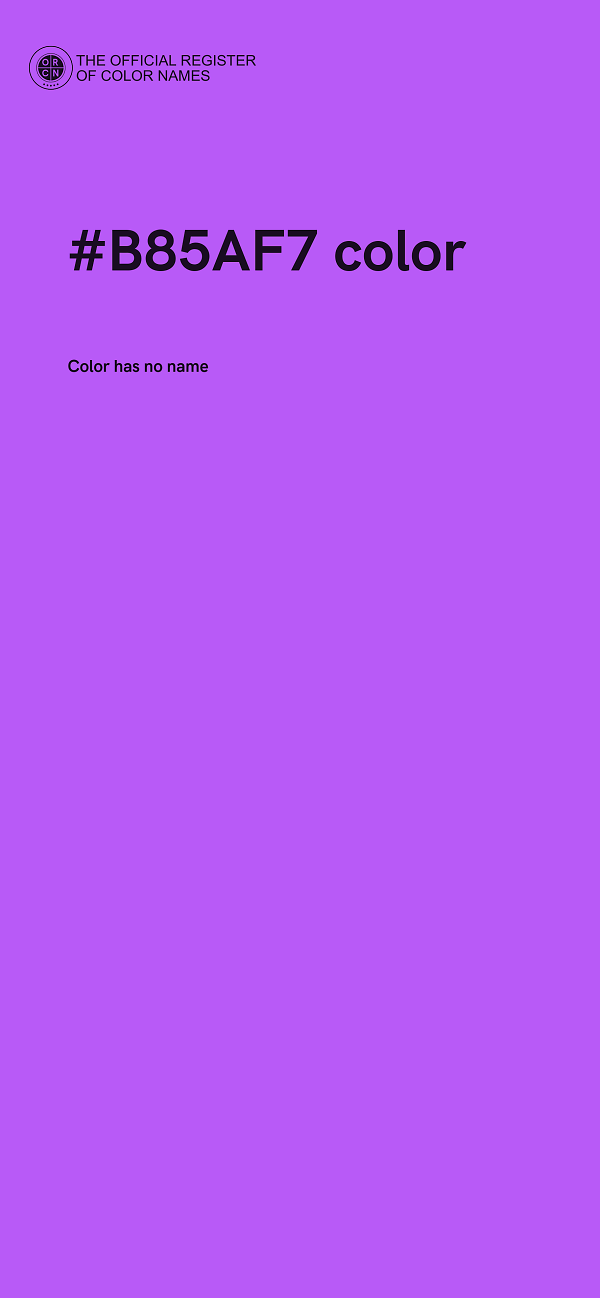 #B85AF7 color image