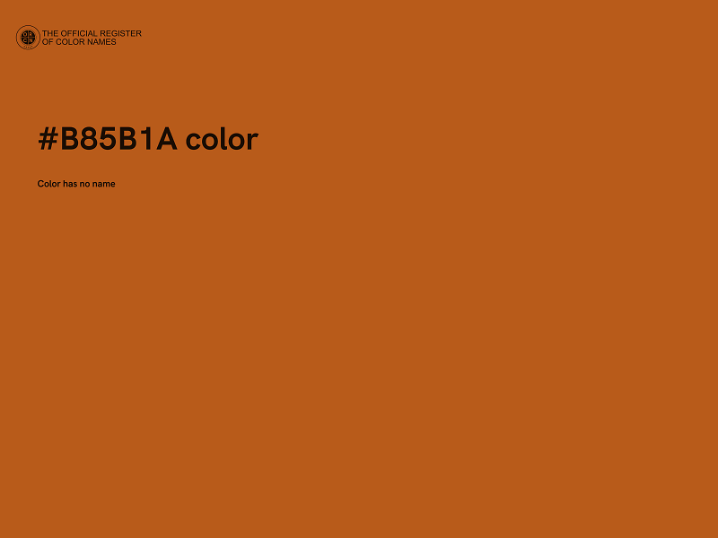 #B85B1A color image