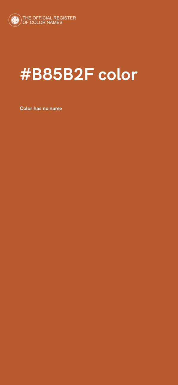#B85B2F color image