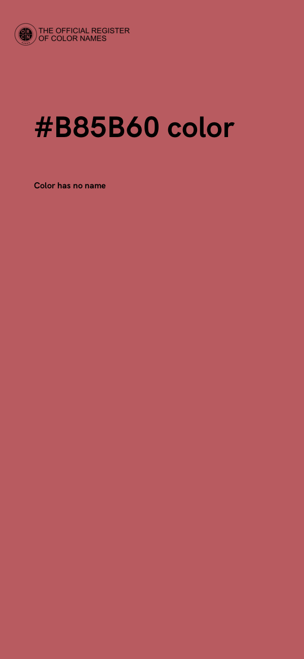 #B85B60 color image