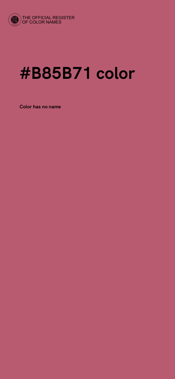 #B85B71 color image