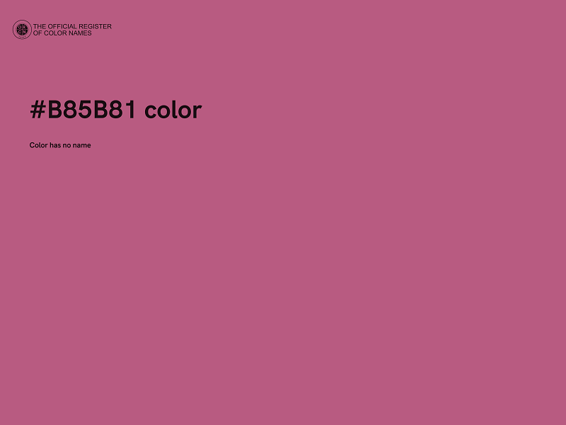 #B85B81 color image