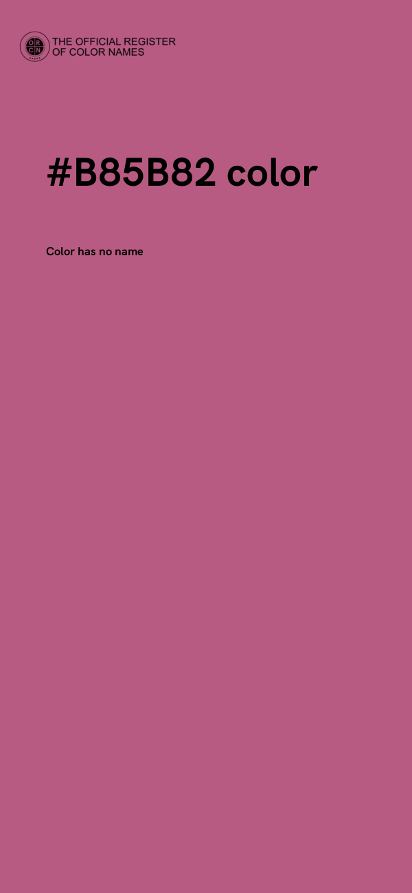 #B85B82 color image