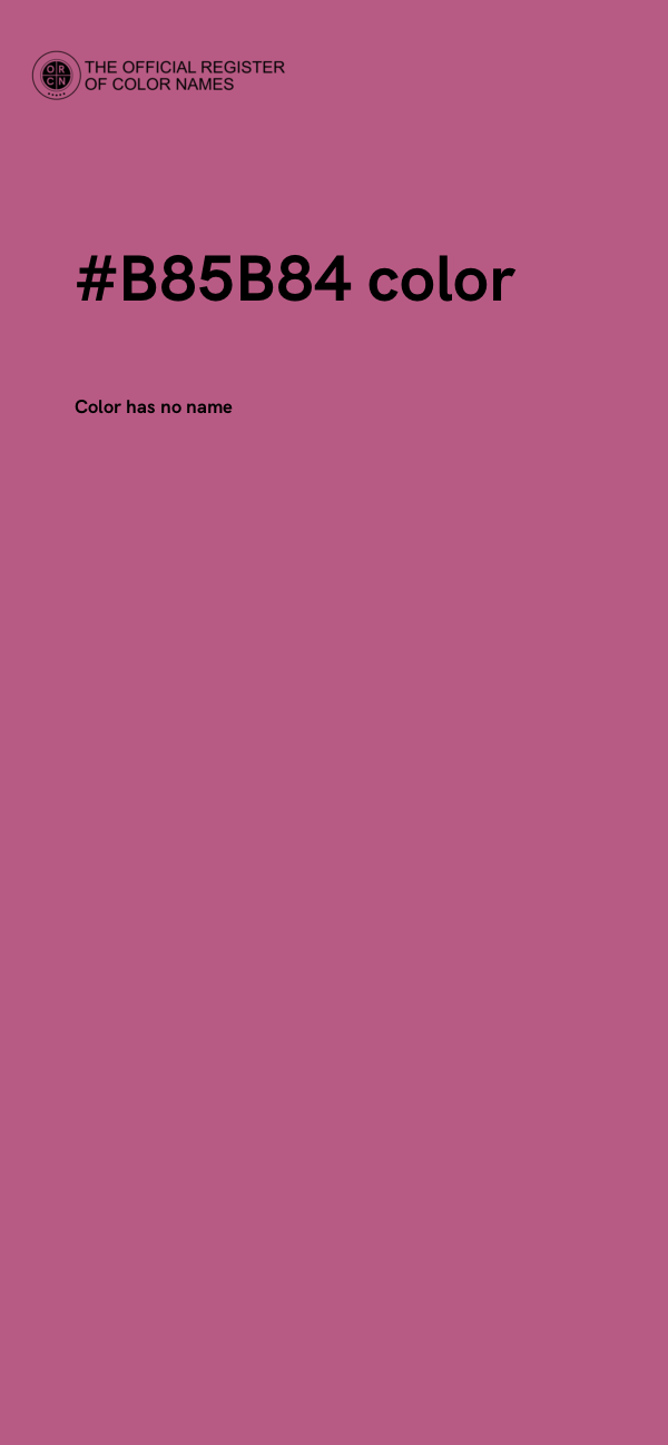 #B85B84 color image