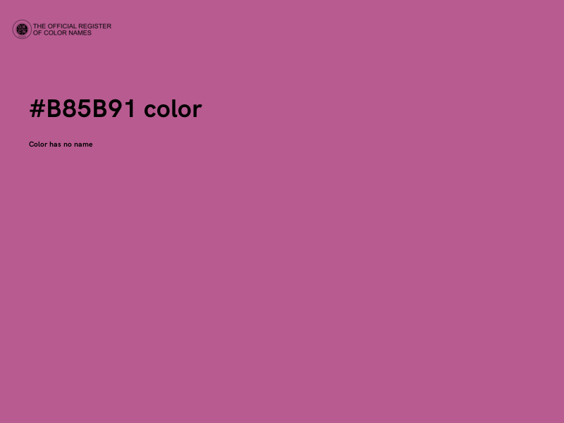 #B85B91 color image