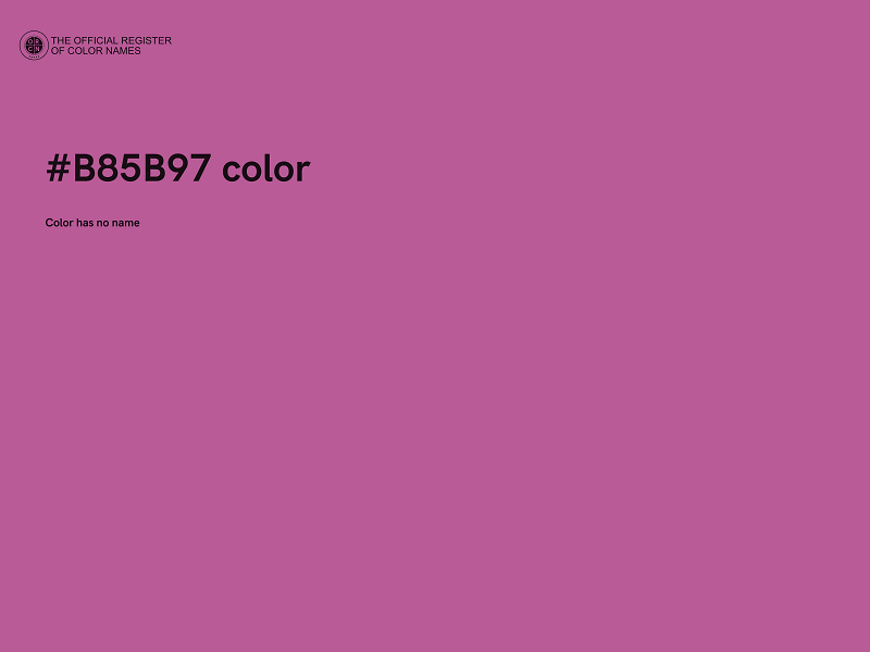 #B85B97 color image