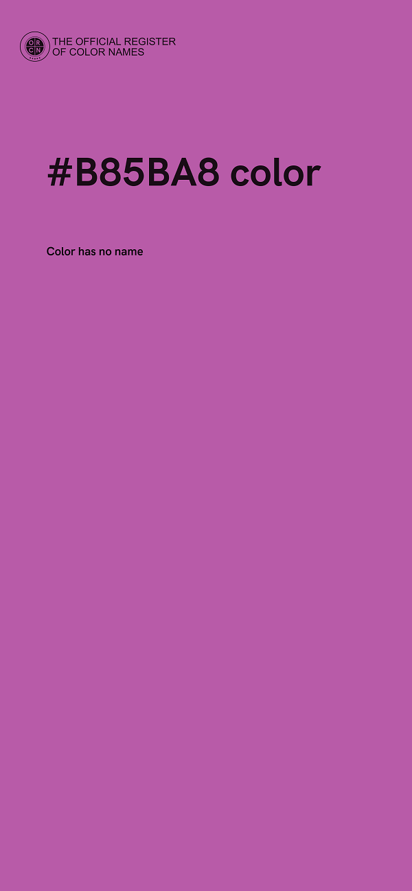 #B85BA8 color image
