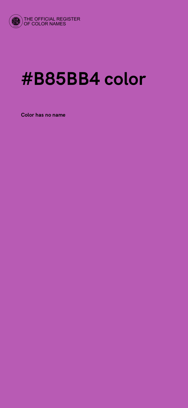 #B85BB4 color image