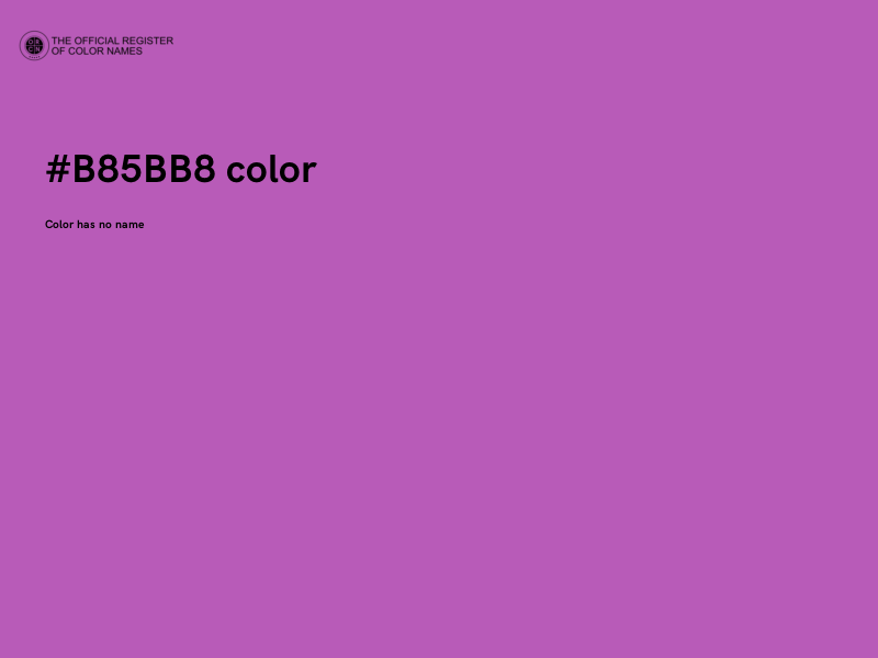 #B85BB8 color image