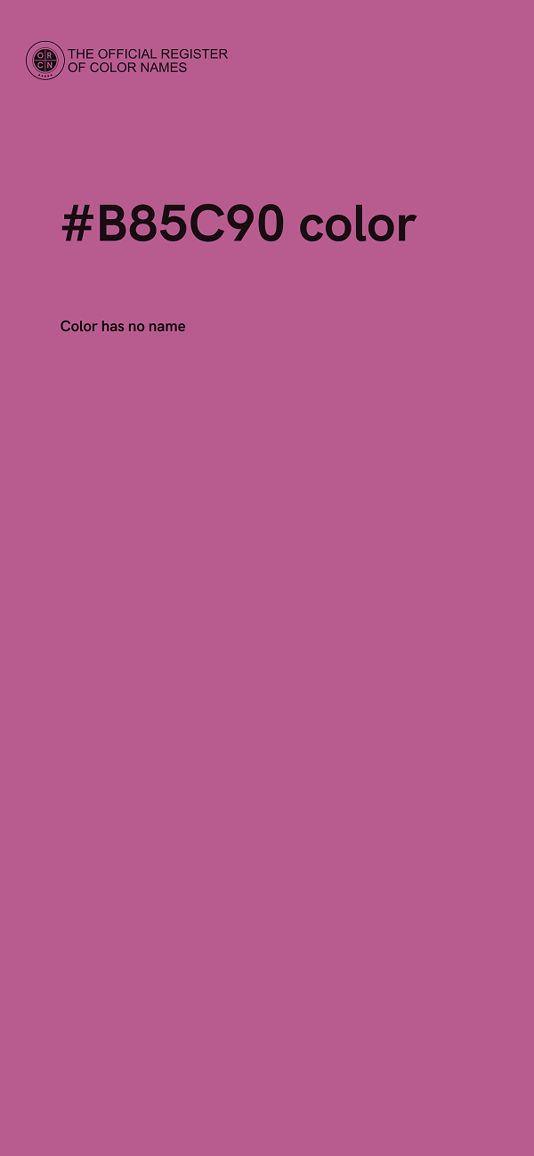 #B85C90 color image