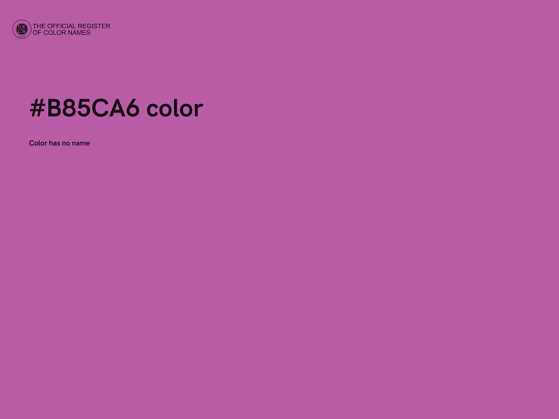 #B85CA6 color image