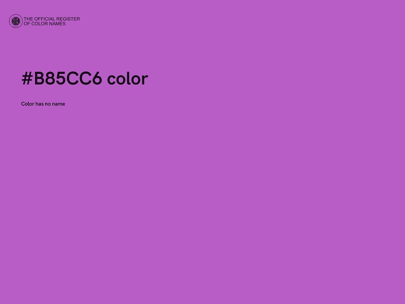 #B85CC6 color image