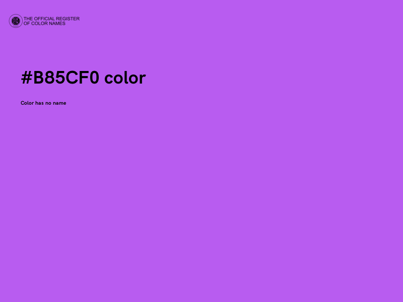 #B85CF0 color image