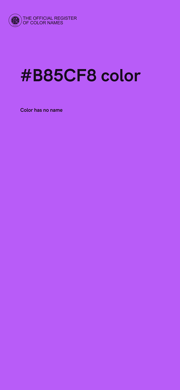 #B85CF8 color image