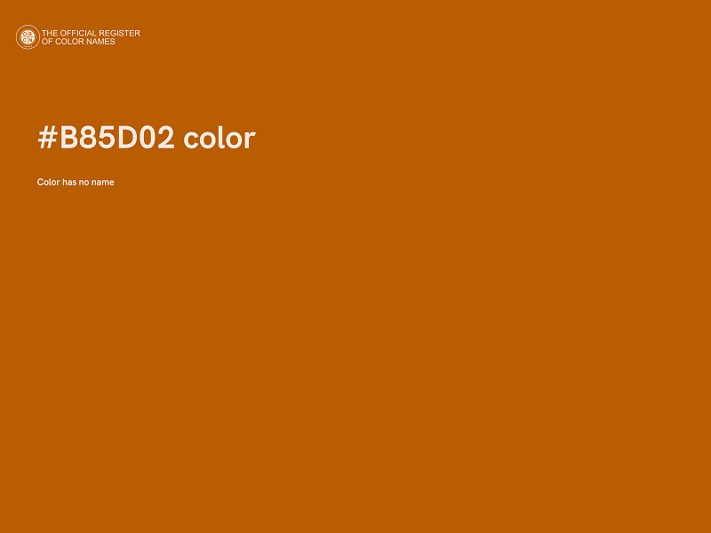 #B85D02 color image