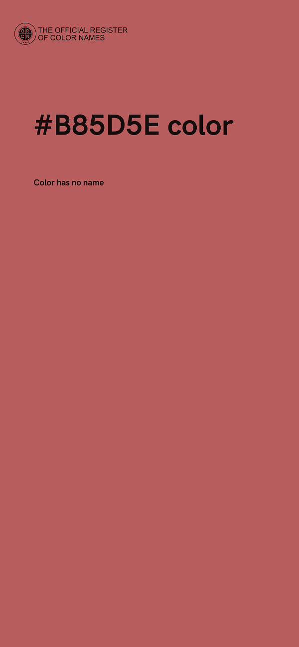 #B85D5E color image