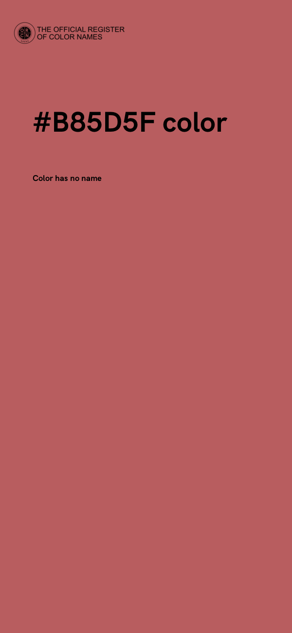 #B85D5F color image