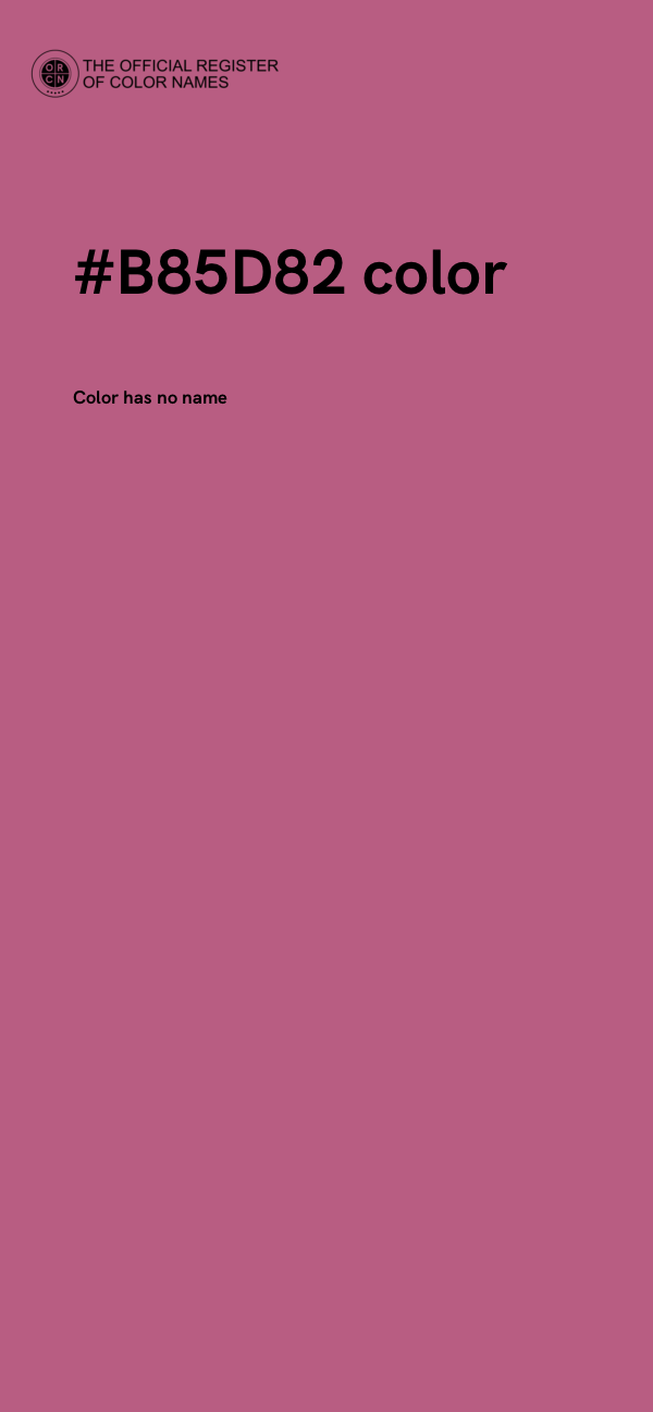 #B85D82 color image
