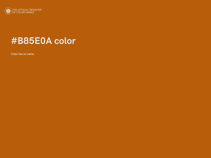 #B85E0A color image