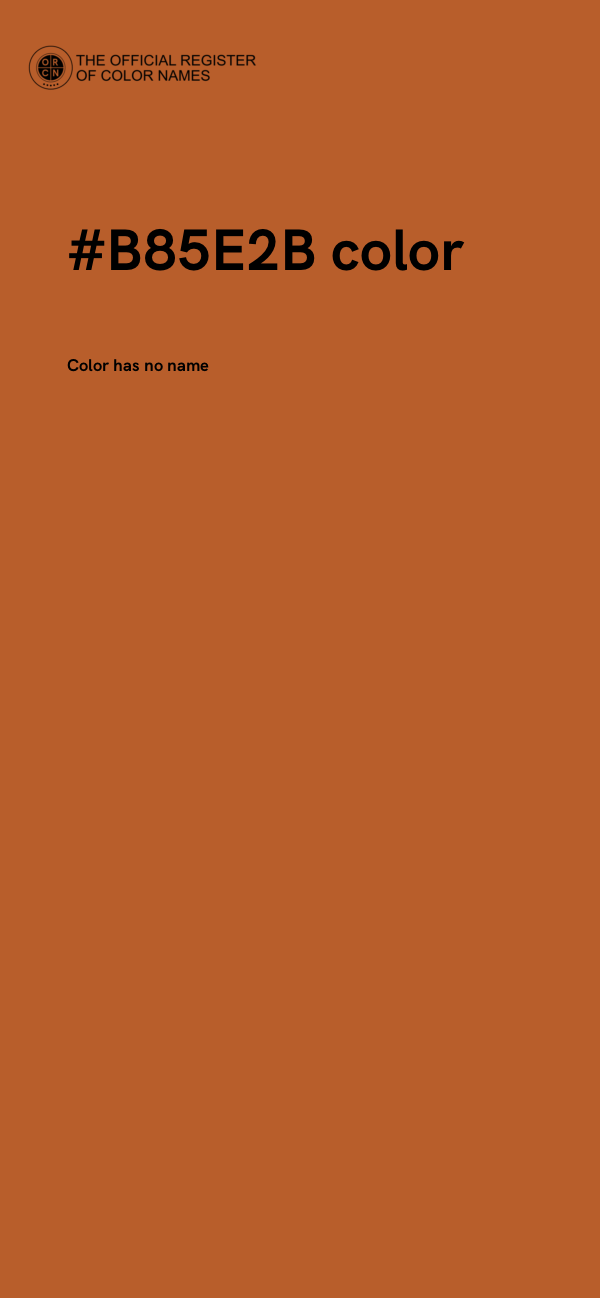 #B85E2B color image