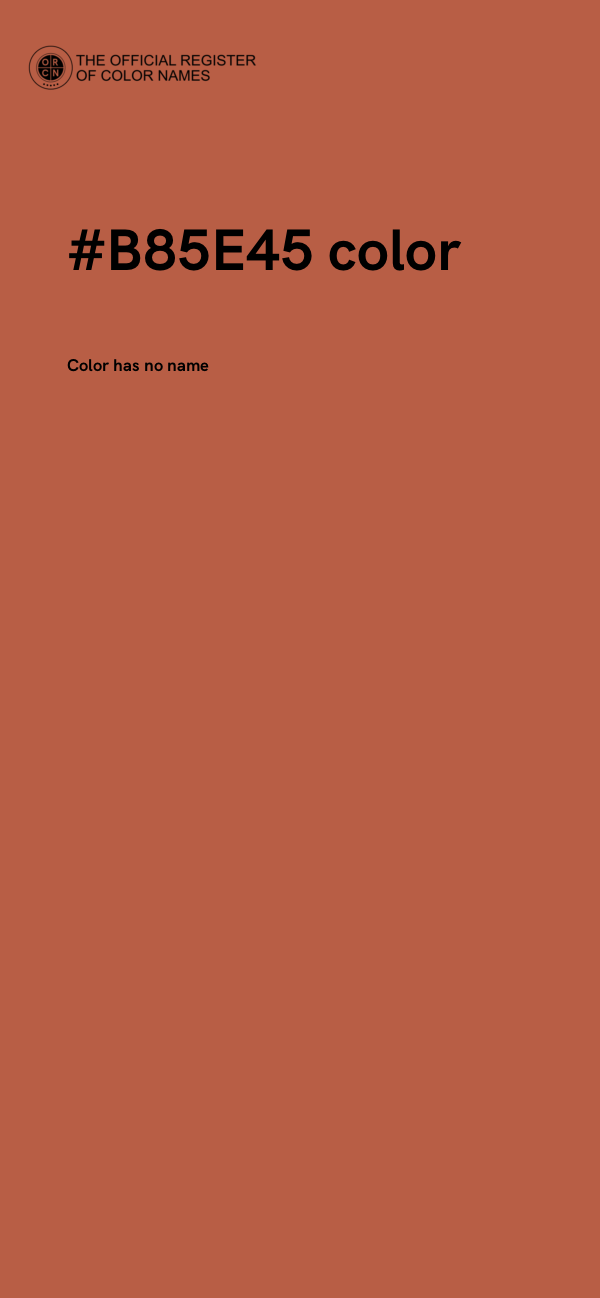 #B85E45 color image