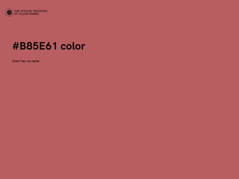 #B85E61 color image