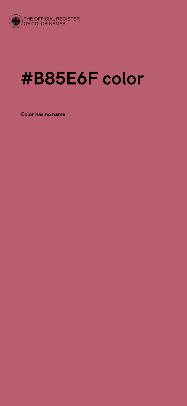 #B85E6F color image