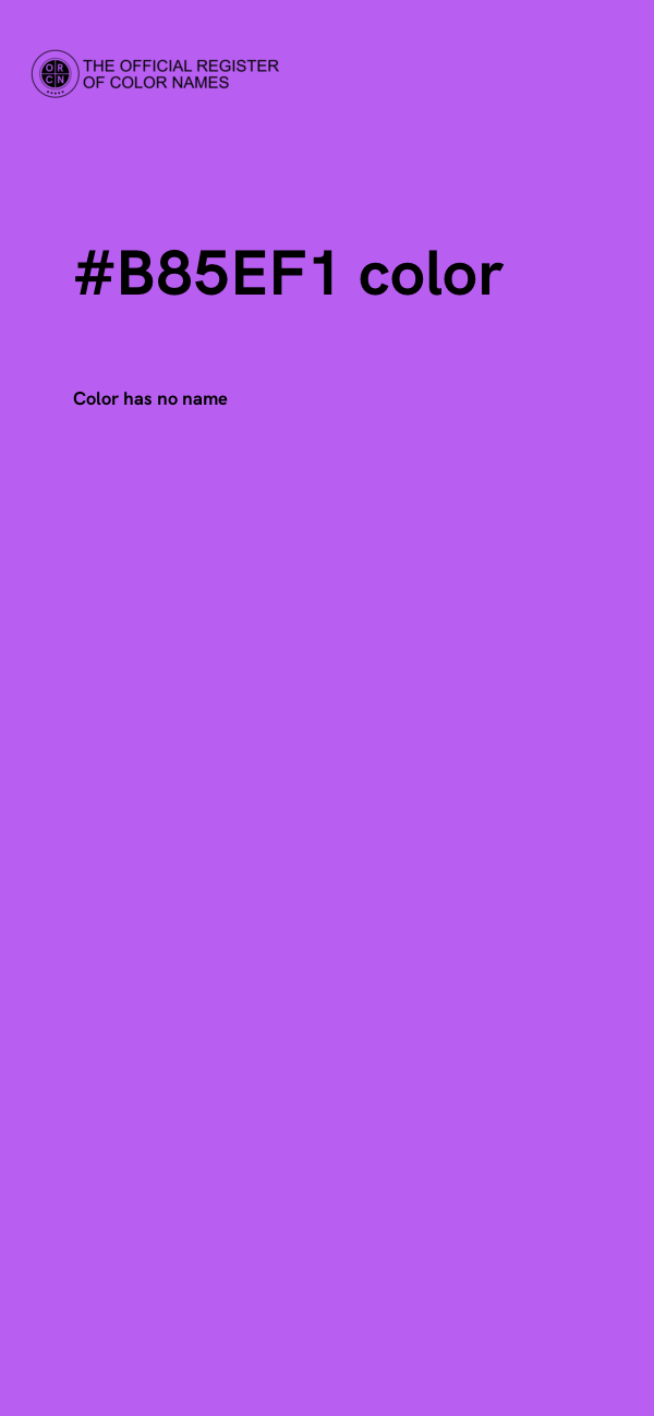 #B85EF1 color image